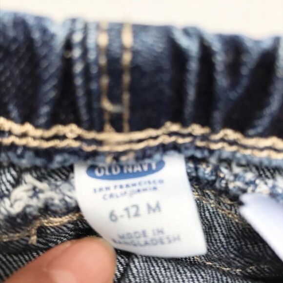 Old Navy blue denim ruffle bloomers VGUC 6-12m - Picture 3 of 4
